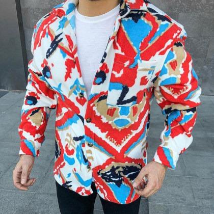 Casual Fashion Plus Fleece Long Sleeve Jacket