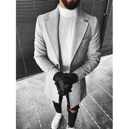 Geometric Print Long-sleeved Shirt Jacket