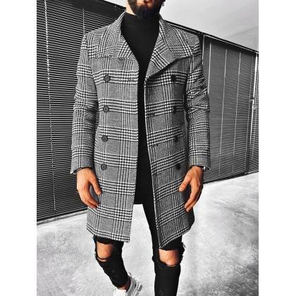 Geometric Print Long-sleeved Shirt Jacket