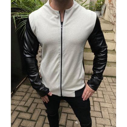 Geometric Print Long-sleeved Shirt Jacket