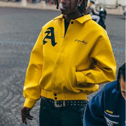 Geometric Print Long-sleeved Shirt Jacket