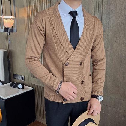 Mens Winter Plaid Thick Casual Jacket