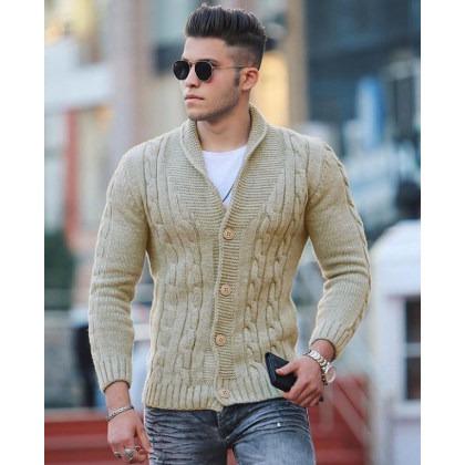 Mens Winter Plaid Thick Casual Jacket