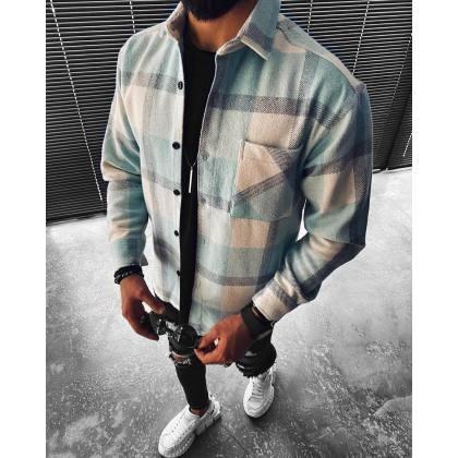 Checkerboard Long-sleeved Shirt/jacket