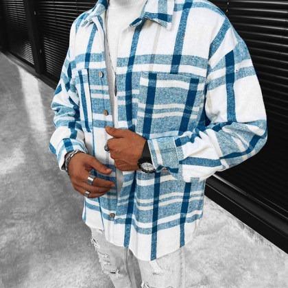 Checkerboard Long-sleeved Shirt/jacket