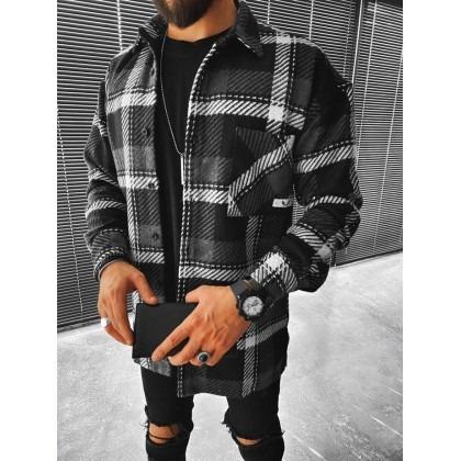 Checkerboard Long-sleeved Shirt/jacket
