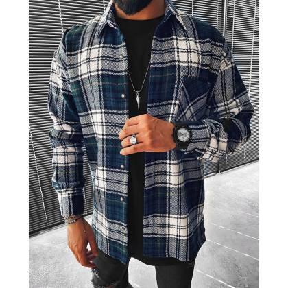 Checkerboard Long-sleeved Shirt/jacket