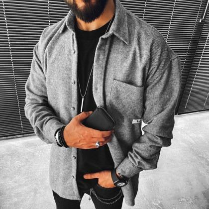 Checkerboard Long-sleeved Shirt/jacket