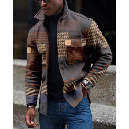 Checkerboard Long-sleeved Shirt/jacket