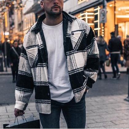 Checkerboard Long-sleeved Shirt/jacket