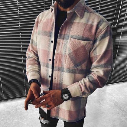 Checkerboard Long-sleeved Shirt/jacket