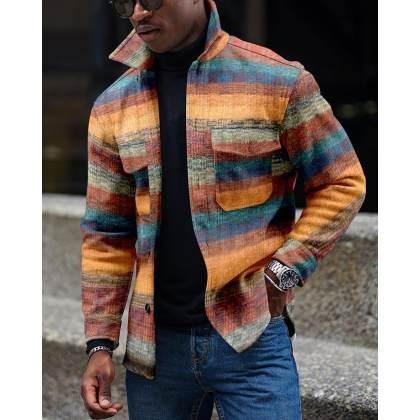 Checkerboard Long-sleeved Shirt/jacket