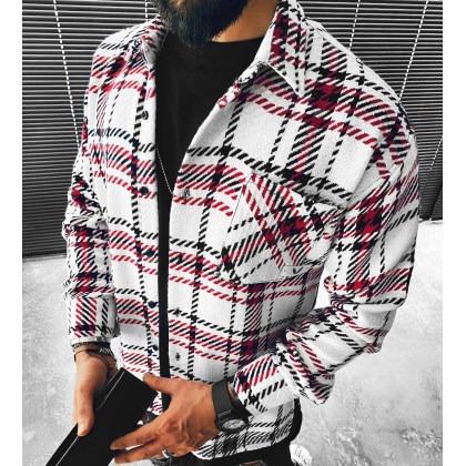 Checkerboard Long-sleeved Shirt/jacket