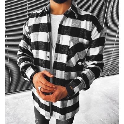 Checkerboard Long-sleeved Shirt/jacket