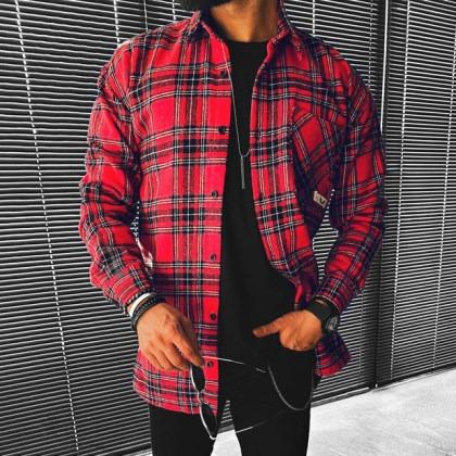 Checkerboard Long-sleeved Shirt/jacket