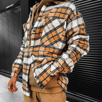 Casual Fashion Plus Fleece Long Sleeve Jacket