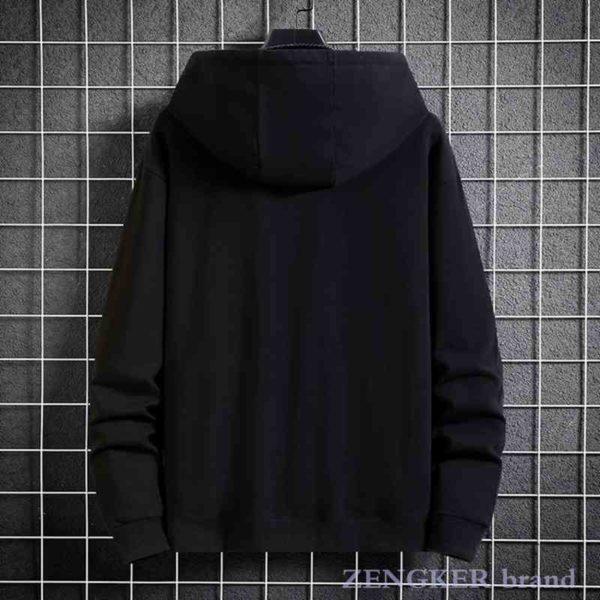 Autumn oversized hoody men’s zipper cardigan