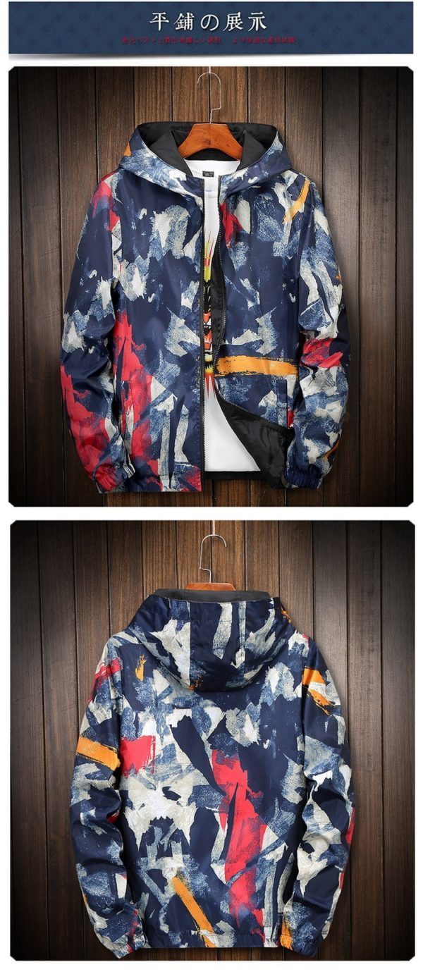 2020 Camouflage Reversible Jacket Men Plus Size 8XL