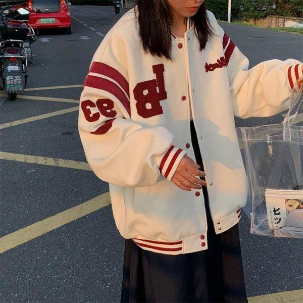 2020 New Arrival Hot Single Breasted Spliced Letter