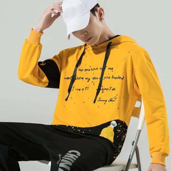 SFABL Harajuku Hoodie Sweatshirt Men 2021 New Hip