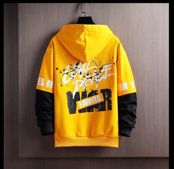 Men’s Long Sleeve Fashion Hoodie Fitted