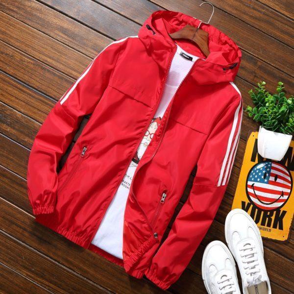 Jackets Zipper Hoodies Windbreaker Men Casual