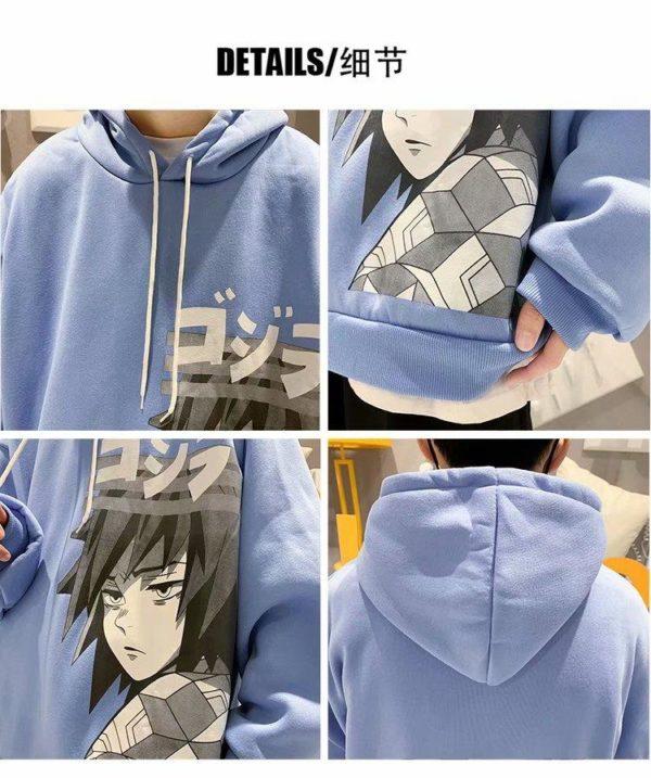 Japanese Hoodie Anime Demon Slayer Tops Pullover