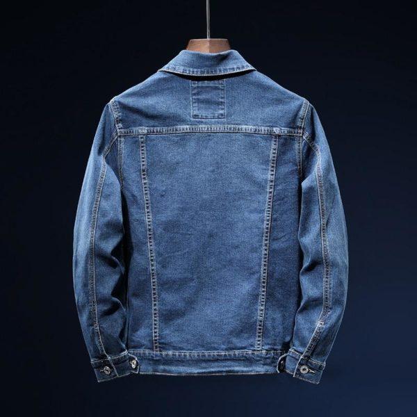 2021New Autumn Men’s Blue Denim Jacket Fashion