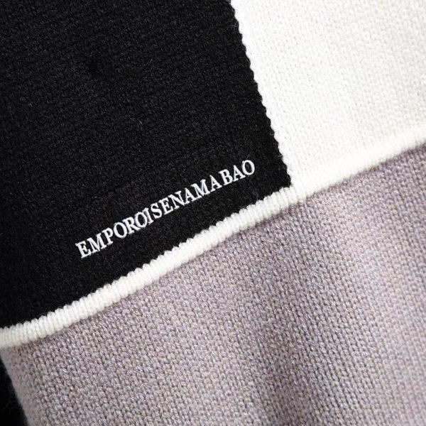 2021 Spring Autumn Patchwork Jumper Mens Sweater