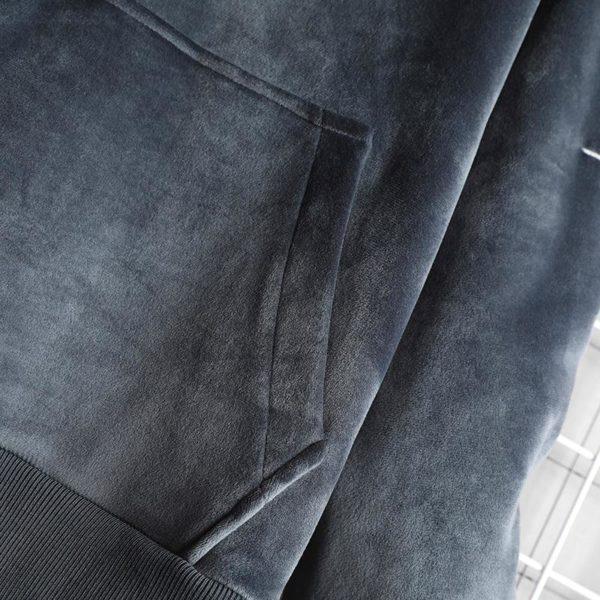 Single Road Mens Velvet Hoodies Men Winter Warm