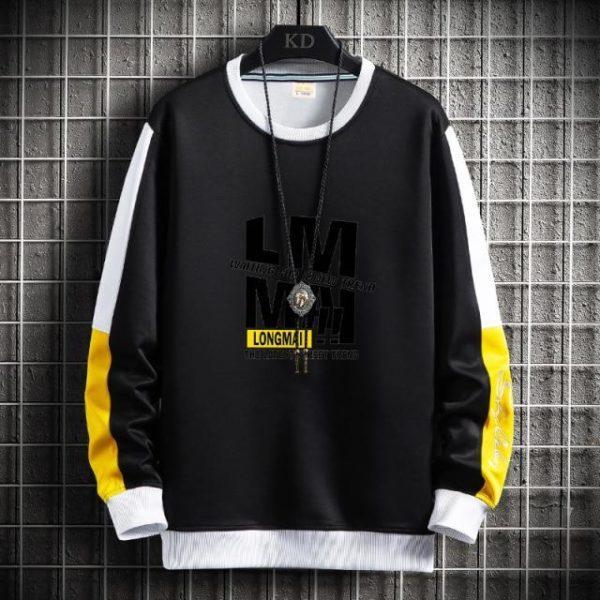 SFABL 2021 New Fashion Patchwork Sweatshirt Men