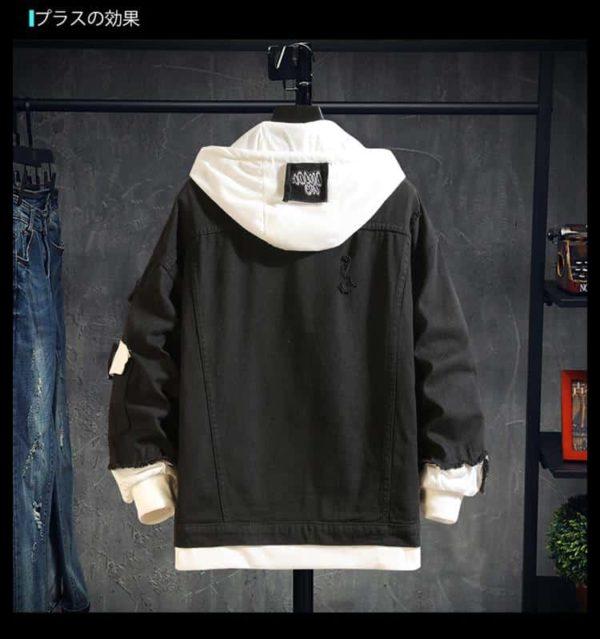 2020 Pink Black Green Jeans Jacket Men Slim