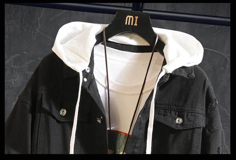 2020 Pink Black Green Jeans Jacket Men Slim