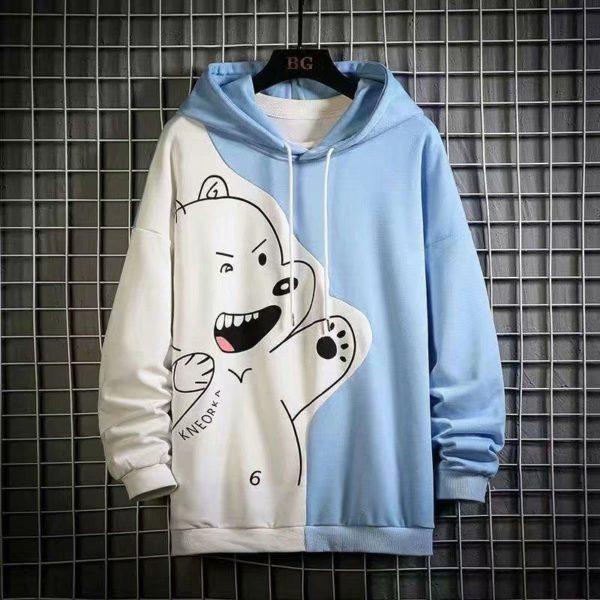 New Men’s Hoodies Fashion Kpop Style Streetwear
