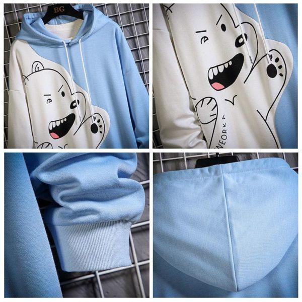 New Men’s Hoodies Fashion Kpop Style Streetwear